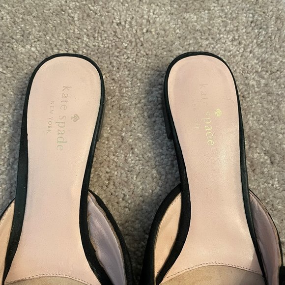 KATE SPADE Suede Pointed Toe Ruffle Mule Size 9.5 - Picture 7 of 8